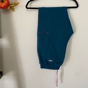 Caribbean blue Yola scrub pants